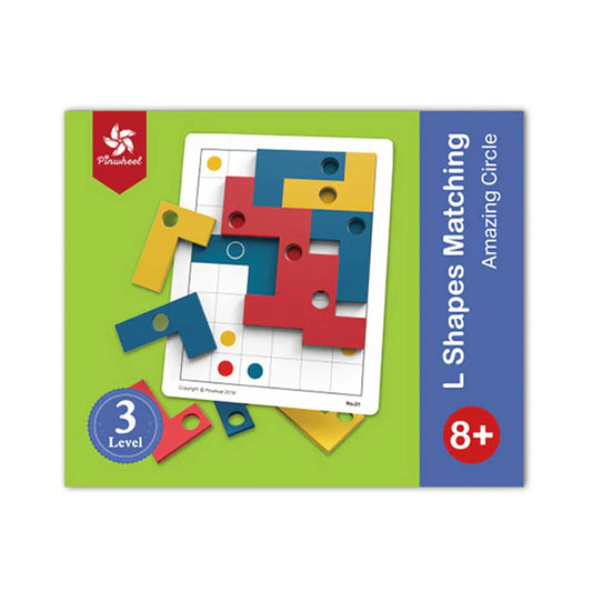Pinwheel L Shapes Matching Game - Level 3