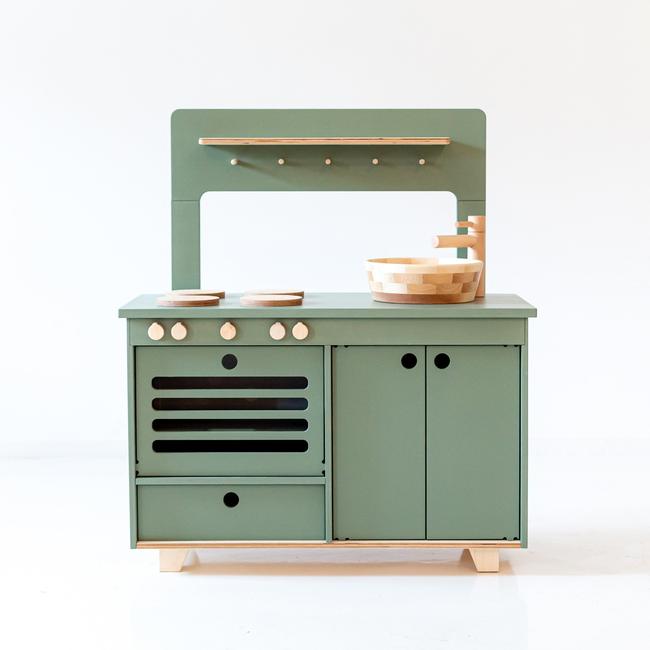 Midmini Wooden Play Kitchen - Dusty Green