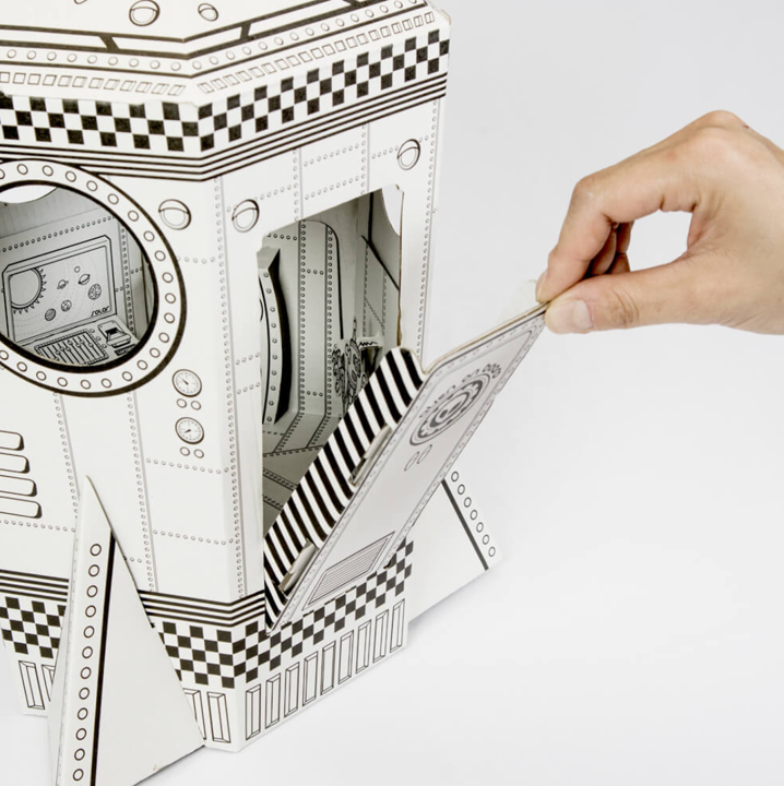 Funny Paper Furniture - Cardboard Mini Rocket