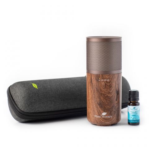 Plant Therapy Portable Diffuser with Travel Pack (Wood Grain)-felix & mina