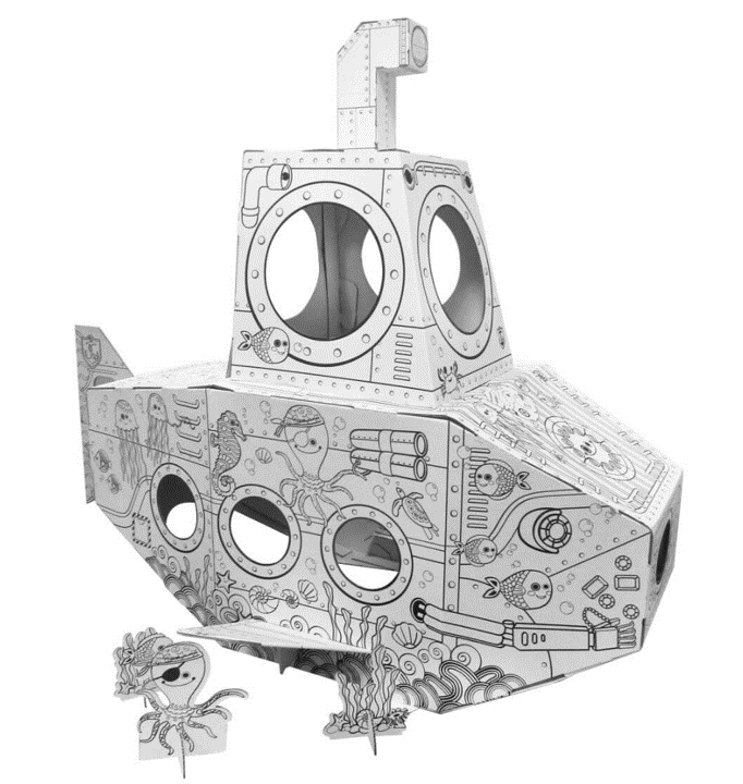 Funny Paper Furniture - Cardboard Submarine-felix & mina