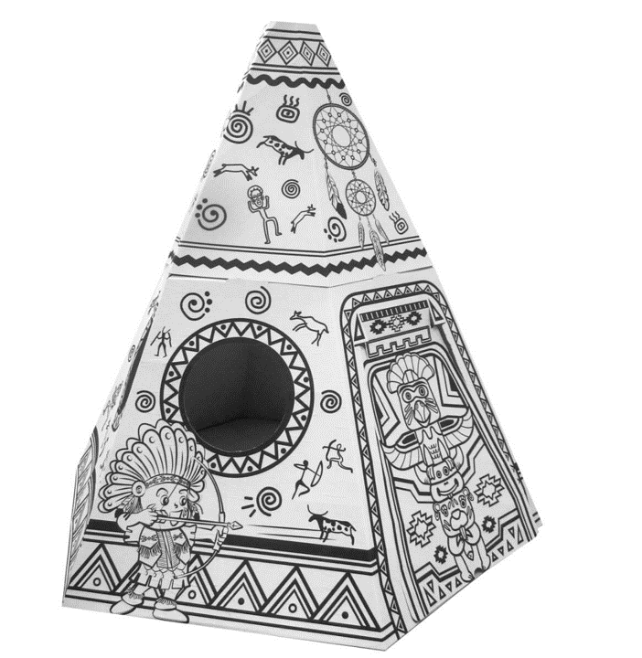 Funny Paper Furniture - Cardboard Tepee-felix & mina